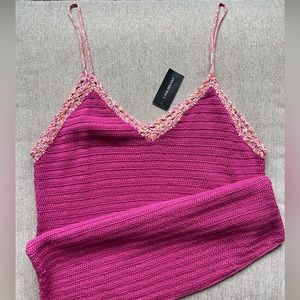 Lane Bryant Crochet Tank Top